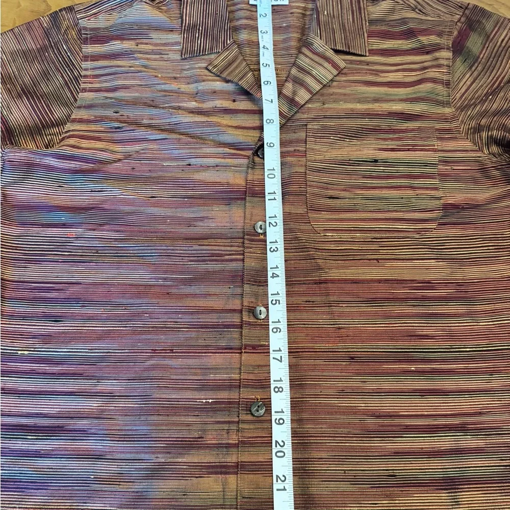 CHICO'S 100% Silk Button-Front
Shirt Brown Sleeve Size 4‎ - Picture 14 of 14